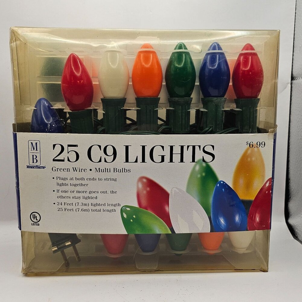 Merry Bright MerryBright C9 Colored Christmas Lights 25 count 25 feet